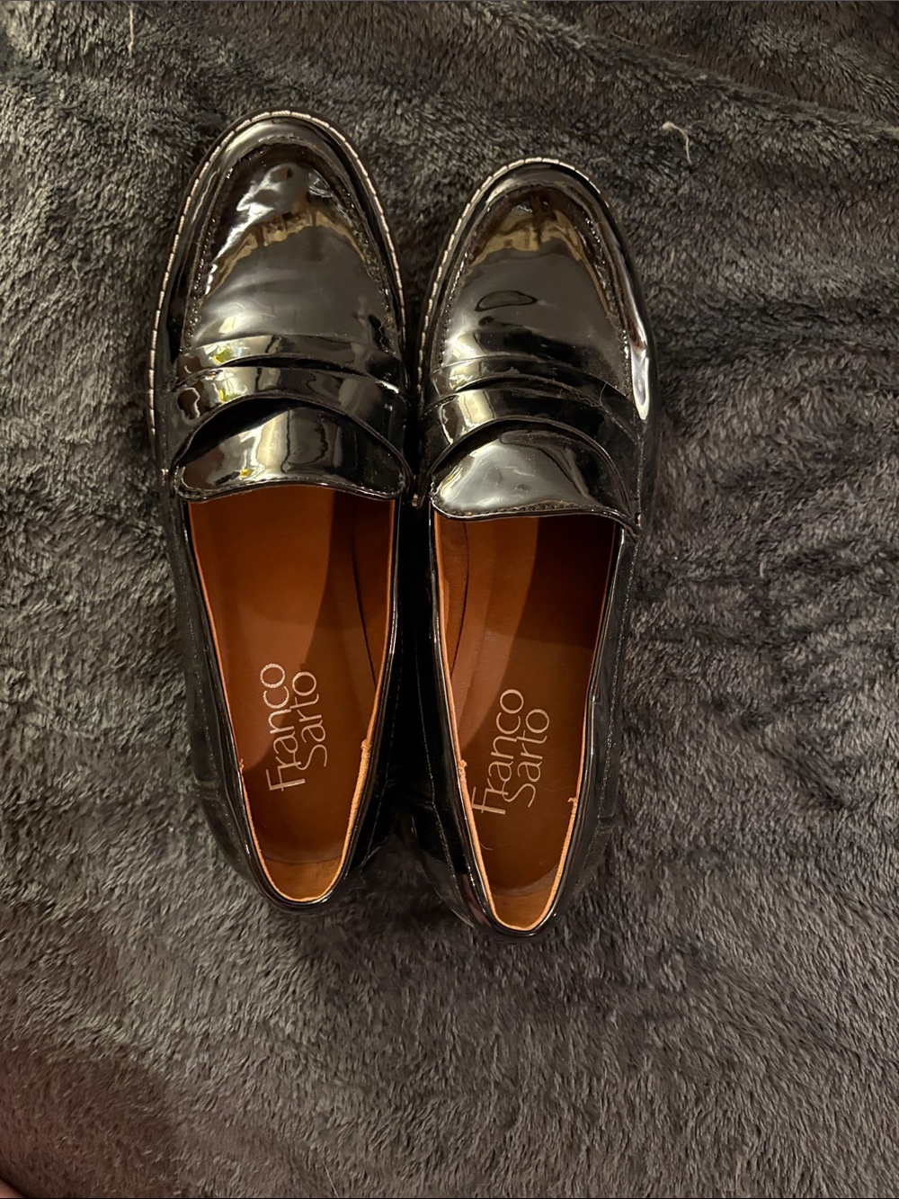 Franco Sarto Women’s Black Penny Loafers